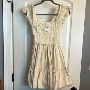 NWT En Saison Cream Summer Dress